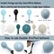 Dusty Blue Balloon Garland Double Stuffed Blue Sand White Balloons Slate Blue Cream Beige Balloon Arch kit for Baby Shower Boy Birthday Wedding Boho Party Decoration